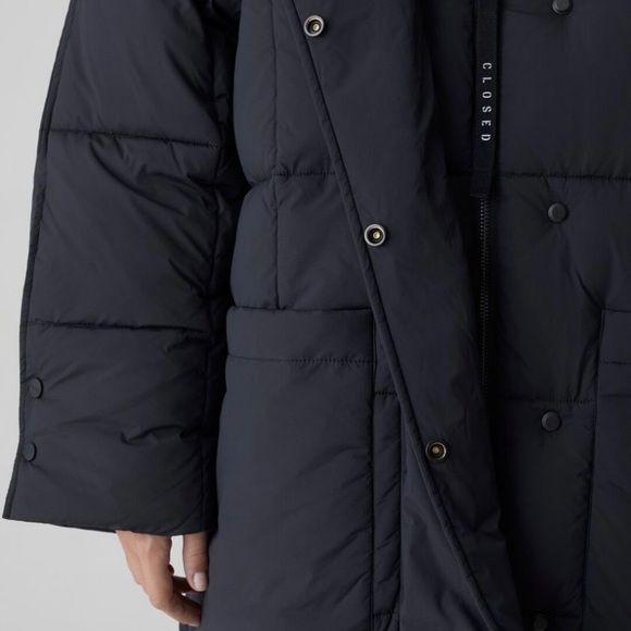 Closed official Black Puffer Quilted Coat - Picture 4 of 9